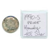 1970-S Proof Kennedy Half Dollar 40% Silver Coin