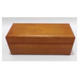Hinged Wooden Box for Storing Graded Coins