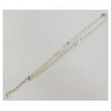 AB Crystal Double Strand Necklace