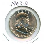 1963-D Franklin Silver Half Dollar