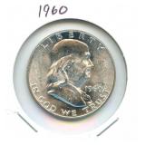 1960 Franklin Silver Half Dollar