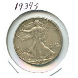 1939-S Walking Liberty Silver Half Dollar