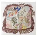 Vintage WWI/WWII Souvenir Pillow Cover