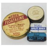 Fishing Tins and Knife Sharpener