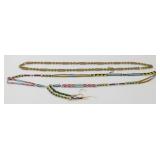 2 Indian Beaded Necklaces Made by the Decorah