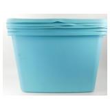 * 3 Sterilite 18 Gallon Totes with Lids