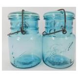 * 2 Antique 1908 Ball Ideal Jars