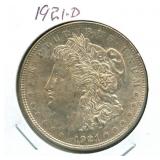 1921-D Morgan Silver Dollar