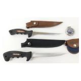 2 Filet Knives and a Pocket Watch