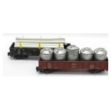 Lot of 2 Model Freight Train Cars - C&O Gondola