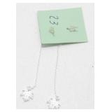 .925 Pair of Dangle Leaf Earrings - New