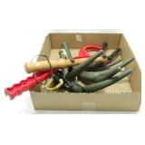 * 2 Clay Pigeon Throwers, Set of Rattle Horns, 1