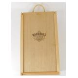 Nice Wooden Sports Card Case Full of Cards - Some