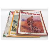 6 Fur-Fish-Game Magazines - 1930s/1940s