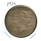 1926 Peace Silver Dollar