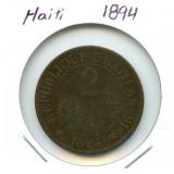 Haiti 1894 2 Cent