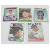 5 Baseball Cards - Willie McCovey, Ed Figueroa,