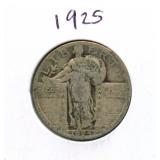 1925 Standing Liberty Silver Quarter