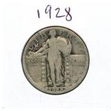 1928 Standing Liberty Silver Quarter