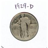 1929-D Standing Liberty Silver Quarter
