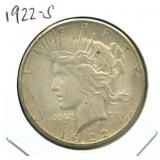 1922-S Peace Silver Dollar