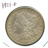 1921-D Morgan Silver Dollar