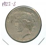 1922-S Peace Silver Dollar