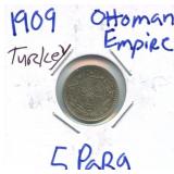 1909 Ottoman Empire Turkey 5 Para