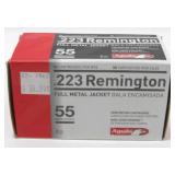 * 50 Factory Rounds of .223 Rem 55 Grain FMJ