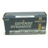 * 50 Factory Rounds of 44 Mag 240 Grain JSP Brass