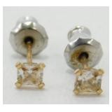 14k Yellow Gold Stud Earrings