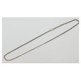 Sterling Silver Chain Necklace - Italy, 18"