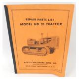 Old Model 21 Tractor Dozer Manual - 167 pages,