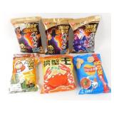 6 Bags Asian Snack Chips