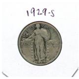 1929-S Standing Liberty Silver Quarter