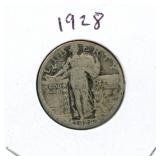 1928 Standing Liberty Silver Quarter