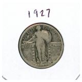 1927 Standing Liberty Silver Quarter