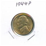 1944-P Jefferson Silver War Nickel