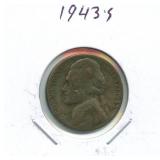 1943-S Jefferson Silver War Nickel