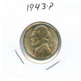 1943-P Jefferson Silver War Nickel