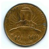 Century of Progress Medal 1934 Chicago Walgreen