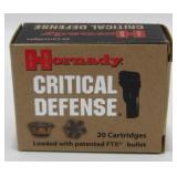 * 20 Factory Rounds of .40 S&W Hornady Critical