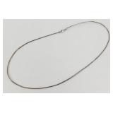 Vintage Sterling Silver Chain Necklace - Italy