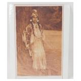 Umatilla Girl Print by Edward Curtis - 1910