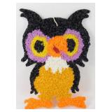 16" Vintage Halloween Owl Plastic Popcorn Dï¿½cor