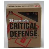 * 20 Factory Rounds of .40 S&W Hornady Critical