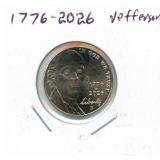 1776-2023 Semiquincentennial Jefferson Nickel