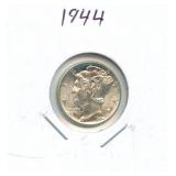 1944 Mercury Silver Dime