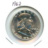 1962 Franklin Silver Half Dollar