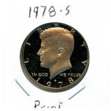 1978-S Proof Kennedy Half Dollar